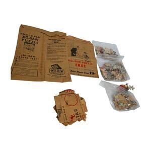 Vtg White Rose Tea Sunshine Sugar Biscuit and Dif Washing Powder Puzzles READ